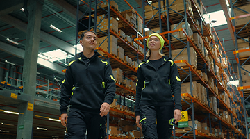 A range of workwear for the logistic sector.