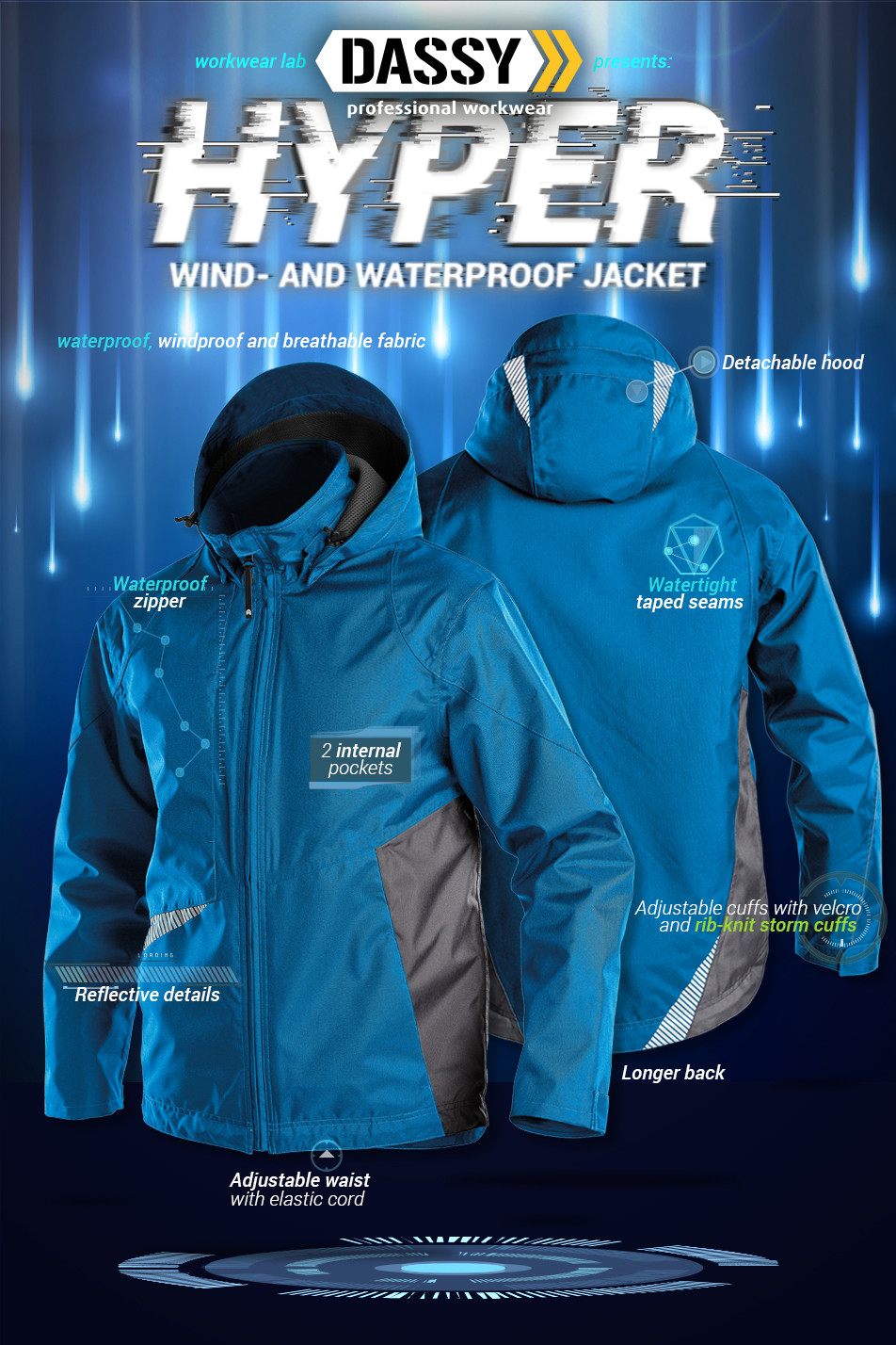 Wind- and waterproof jacket 