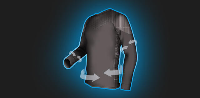 DASSY  
	The body mapping design with stretch guarantees a perfect, yet highly comfortable fit. The soft, smooth and seamless DASSY thermowear feels like a second skin, making it easy to layer garments without them bunching up. And not to forget: its antibacterial properties offer great odour resistance. 