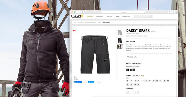 DASSY  
	Vous êtes revendeur officiel de DASSY? Commandez la collection DASSY D-FX FLEX sur la boutique en ligne. 