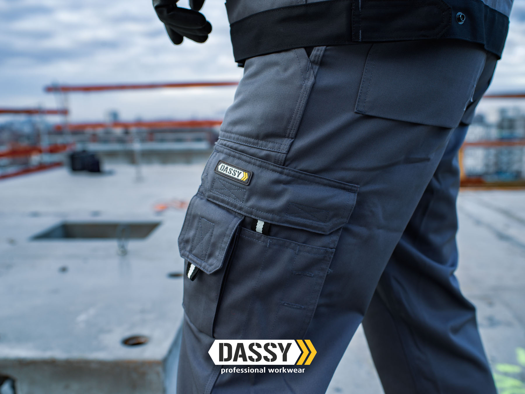 Details about   DASSY Workwear Seattle Kids 200847 Two-tone Work Trousers w/ Multi-Pockets 